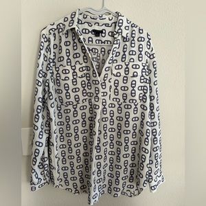 Ann Taylor Chain Link Camp Shirt